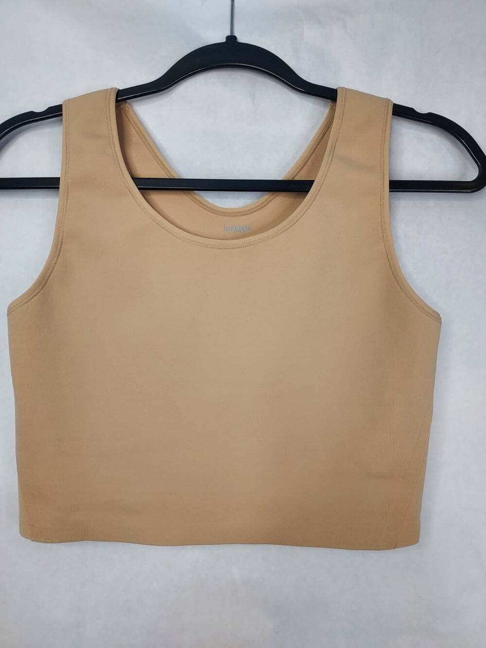 The Fluxion FTM 1/2 Tank Regular Chest Binder Large Beige Lined Gender Affirming
